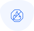 fire resistant icon with bg